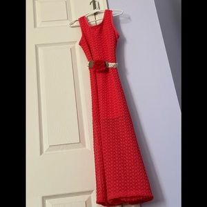Pink coral colored dress